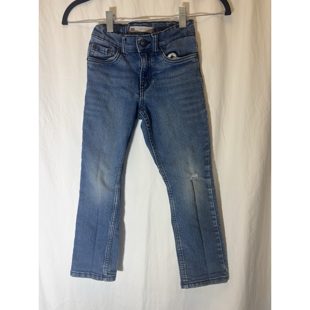 Levi's 511‎ Slim Fit Jeans Boys' 6 Regular Blue Denim Pants Red Tab Q22